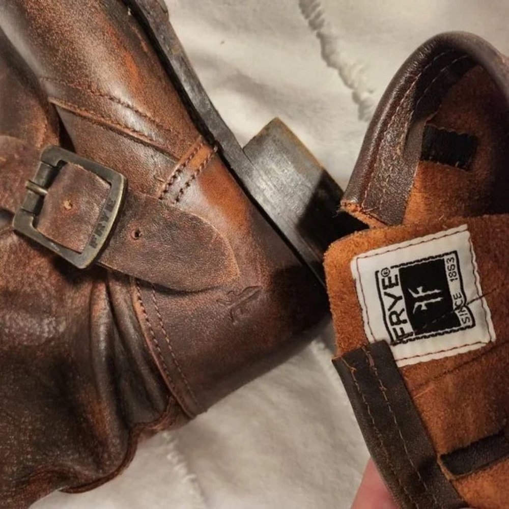 Frye Veronica Tall Slouch Boots (sz 9.5, extended calf)